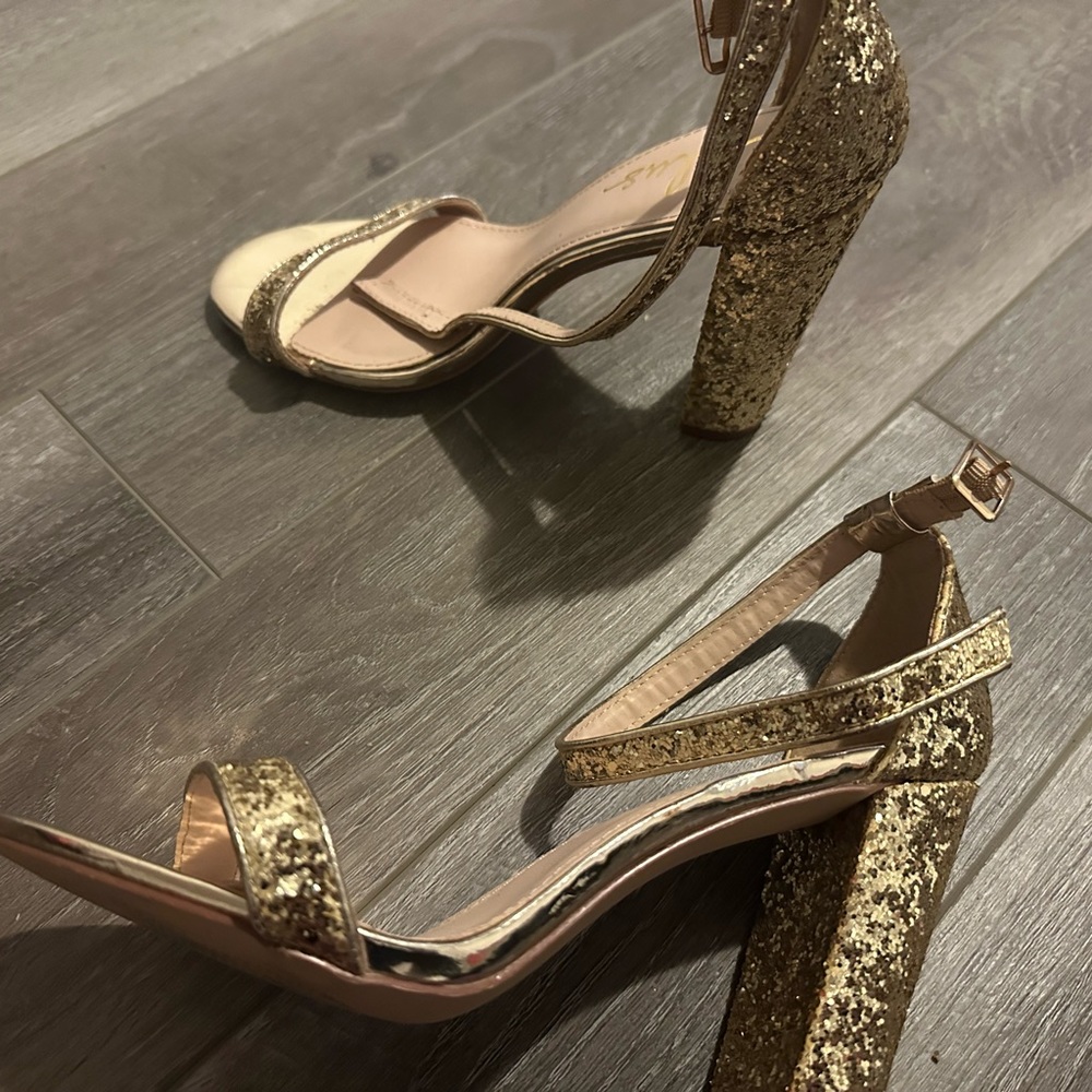 Lulus gold wedding heels